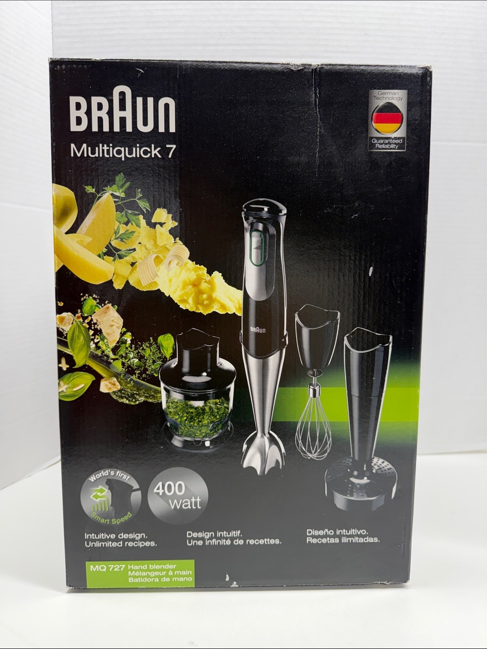 Braun Multiquick 7 Immersion Hand Blender 3 In 1 Kitchen Tool MQ727 New in Box